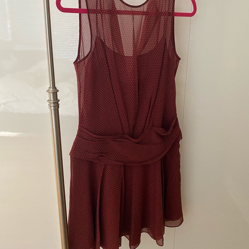 Red Theory Dress 100% Silk
